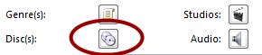Button to edit the discs