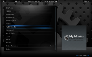 XBMC Configuration 1. Click for full screen.