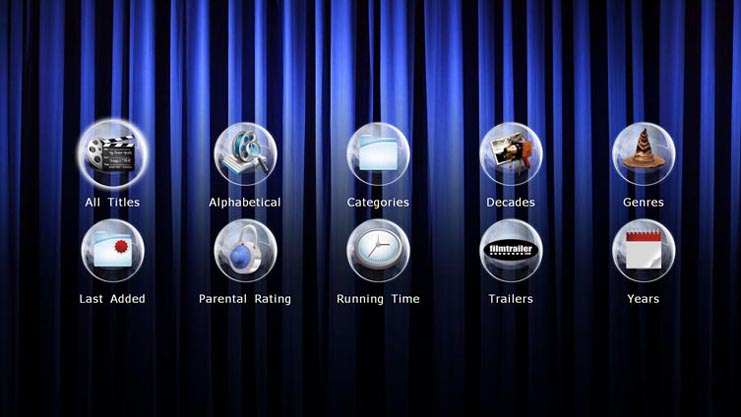 My Movies main screen