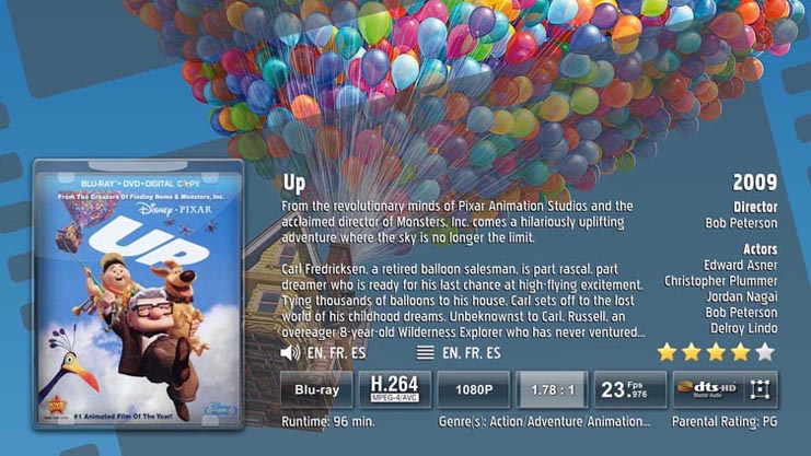 Example of movie details page look