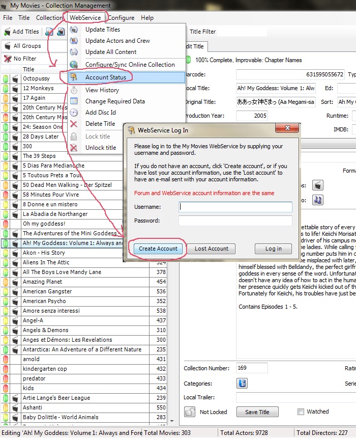 Webservice Log In