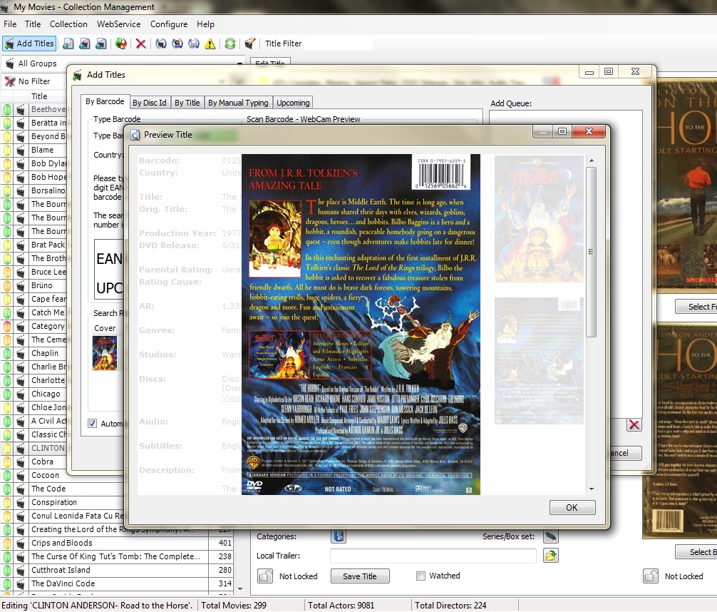 Preview Title with Cover Details